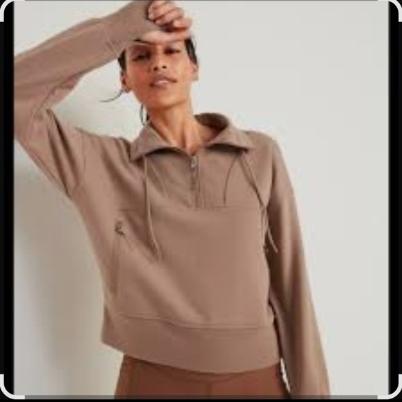 Old Navy Brown Polo Collar Sweatshirt - Picture 1 of 10